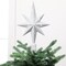 Silver Christmas Star Tree Topper Bethlehem Glitter Star Tree Topper Decorative